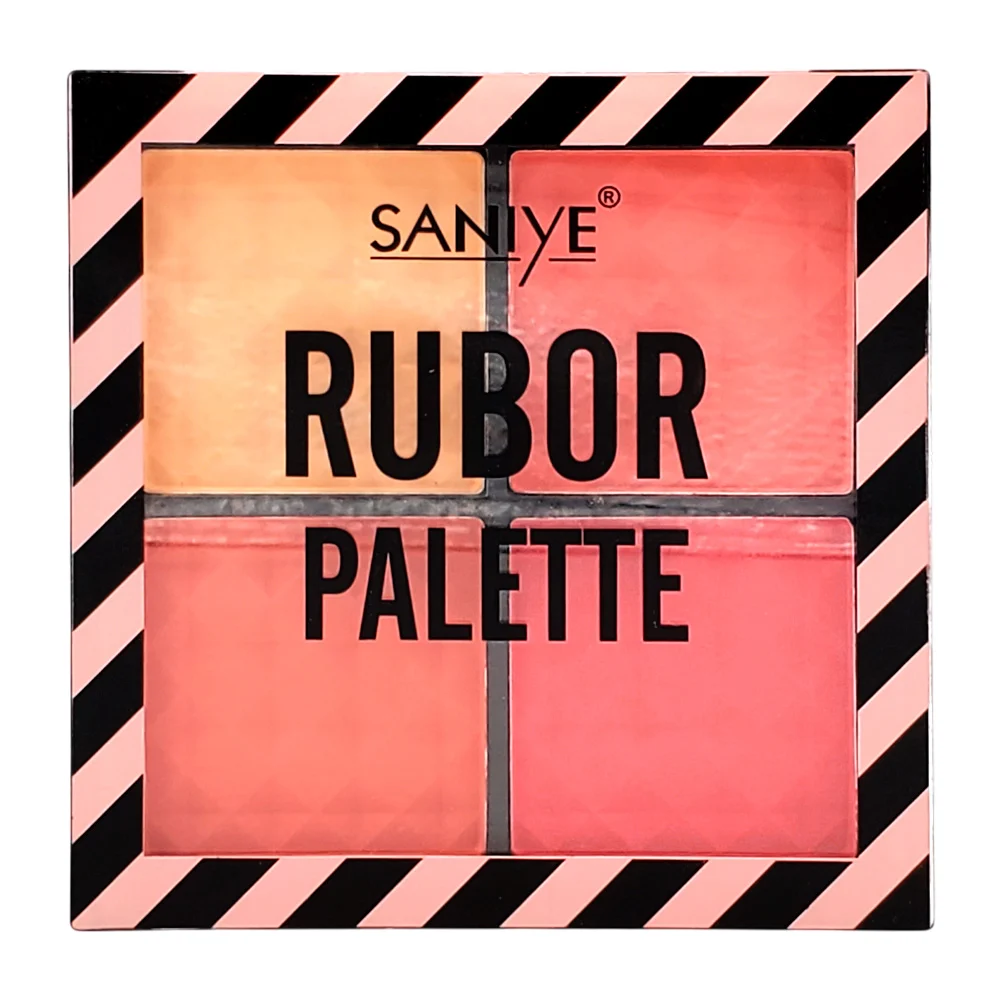 Paleta saniye con 4 tonos de rubores, con acabado matte, variedad de …