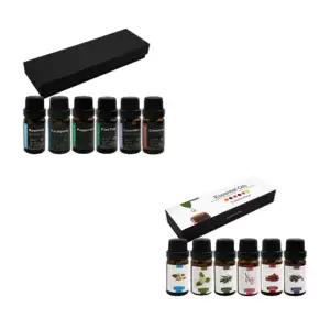 Caja con 6 esencias aromatizantes de aceite, variedad de aromas / ess…