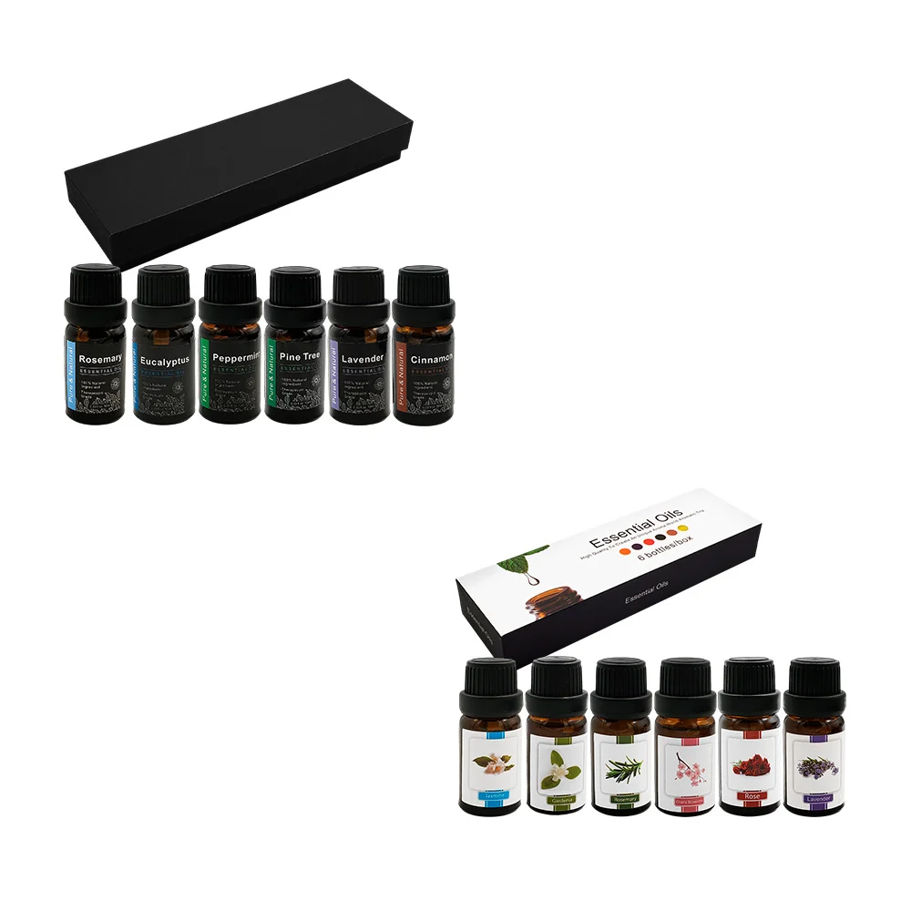 Caja con 6 esencias aromatizantes de aceite, variedad de aromas / ess…