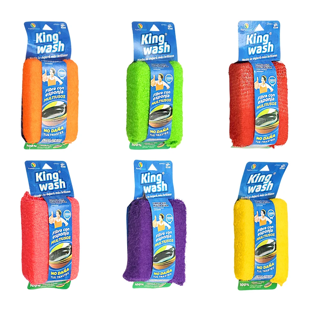 Fibra esponja de poliéster multiusos, king wash / variedad de colores…