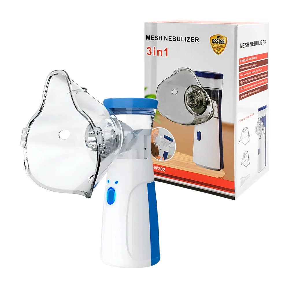 Mini nebulizador manual recargable  3 en 1, portátil / mesh nebulizer…