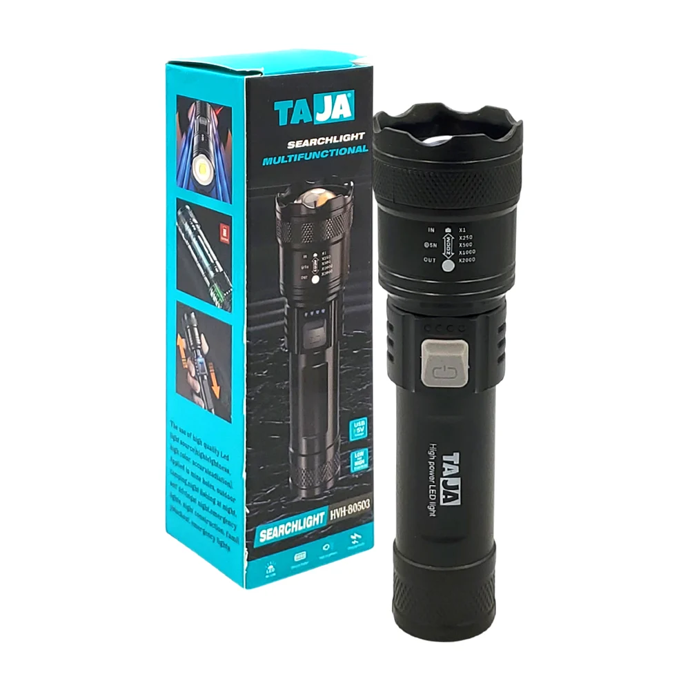 Lampara de mano multifuncional ajustable, usb recargable con luz led