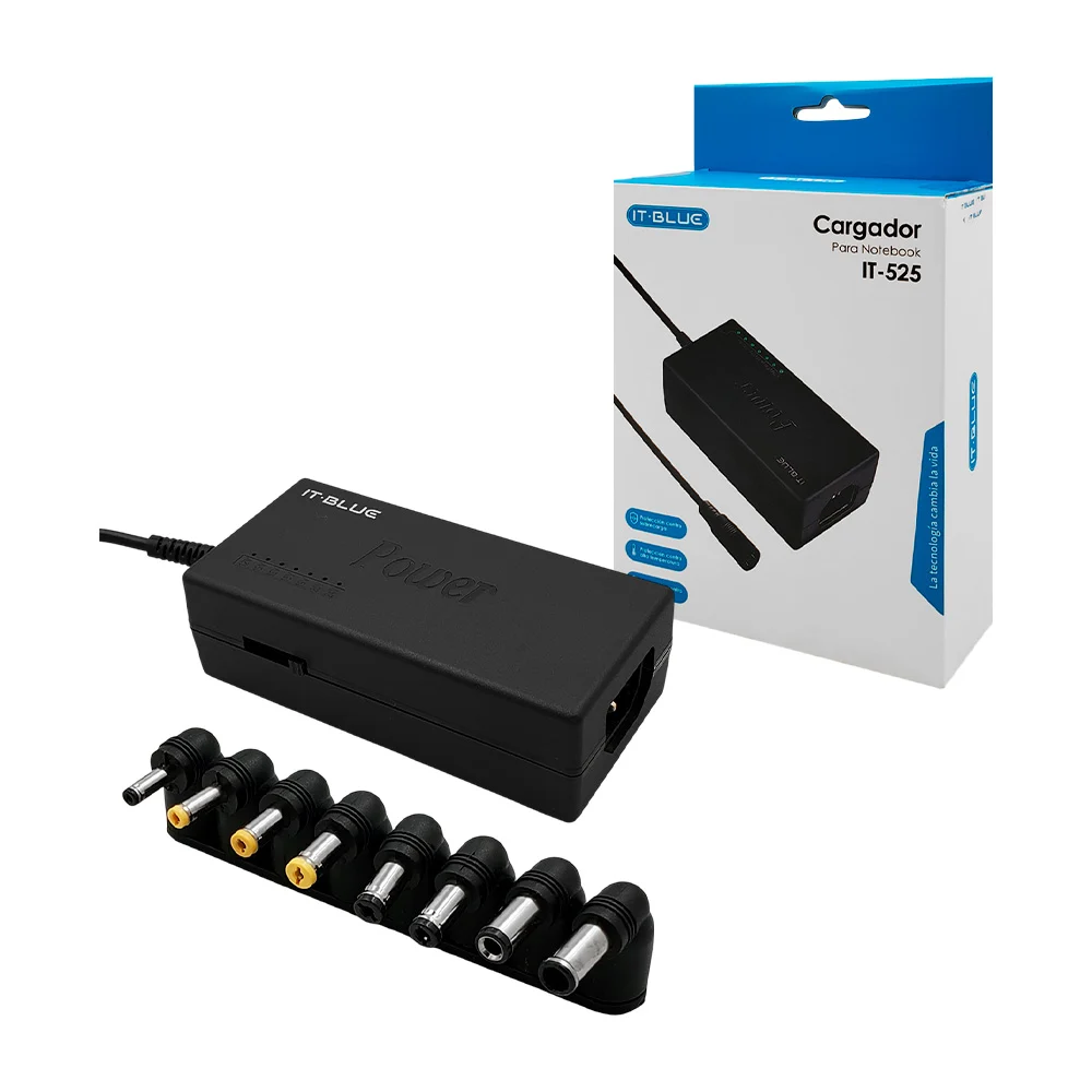 Cargador para notebook, 120w, 8 conectores separados / it-525