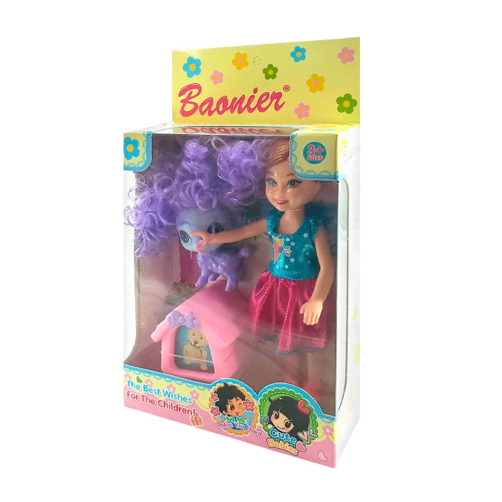 Muñeca baonier de 14cm + mascota y accesorios / jj8752