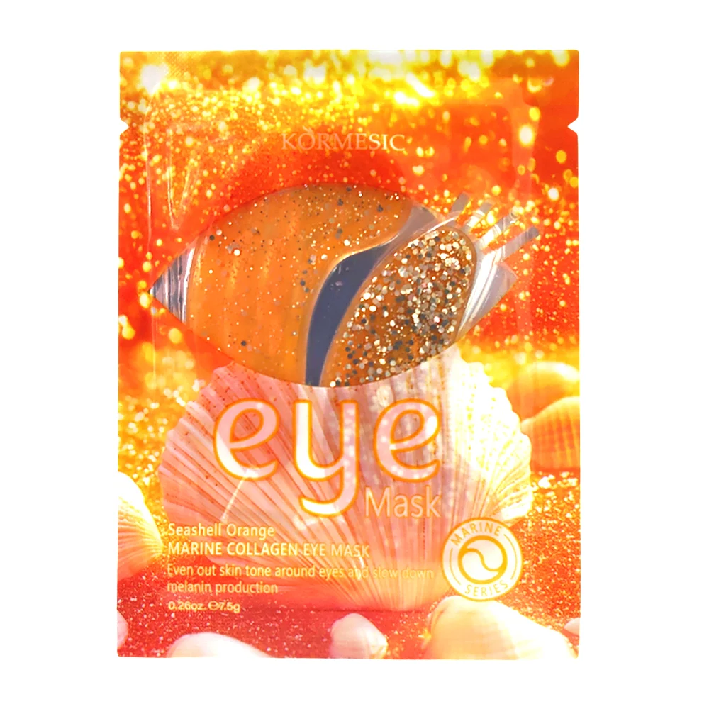 Mascarilla de gel, hidratante con colágeno marino naranja para ojos /…