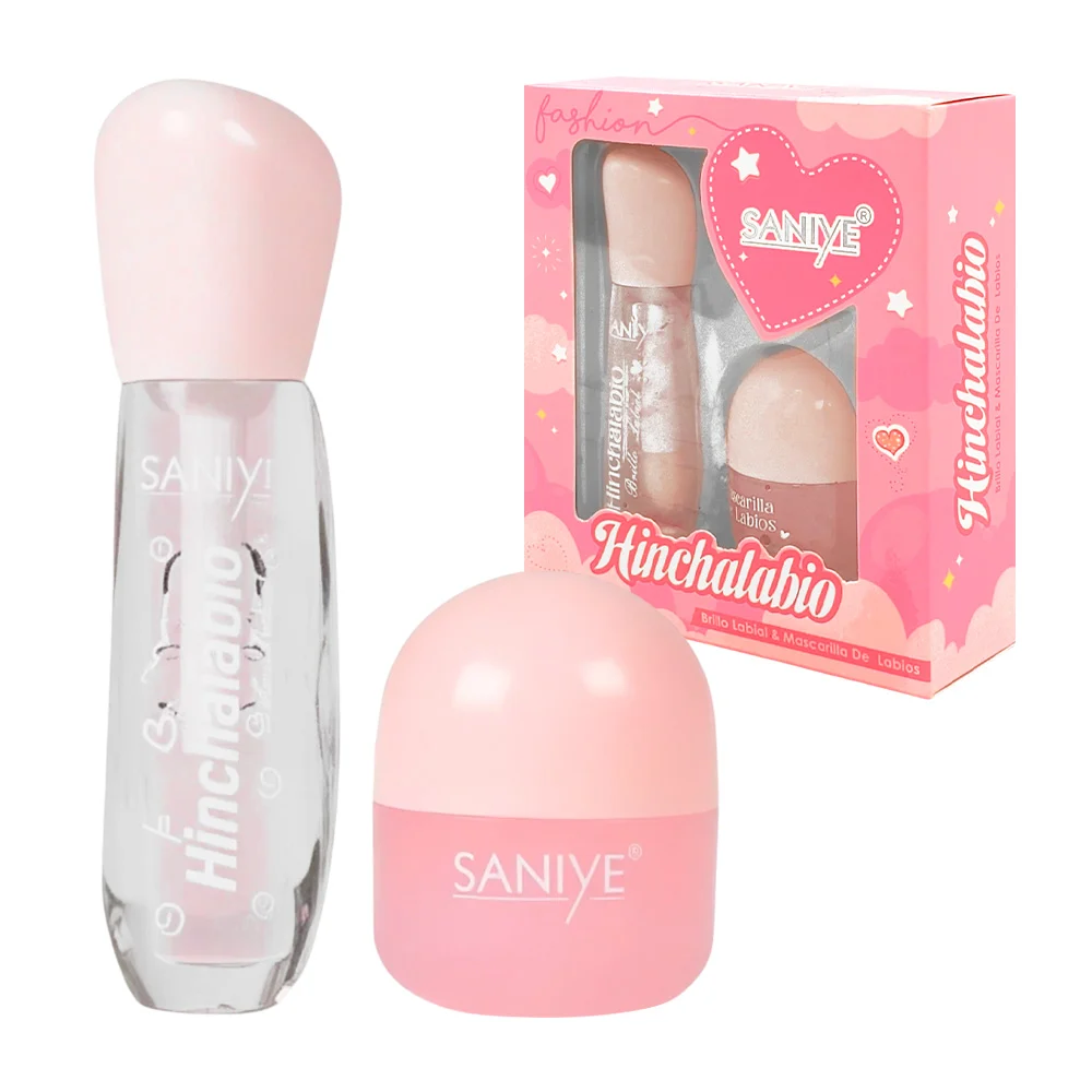 Paquete con 2 glosses saniye, humectante con aroma + mascarilla para …