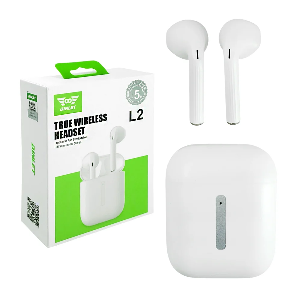 Audífonos inalámbricos, bastón largo, touch, sonido estéreo + estuche…
