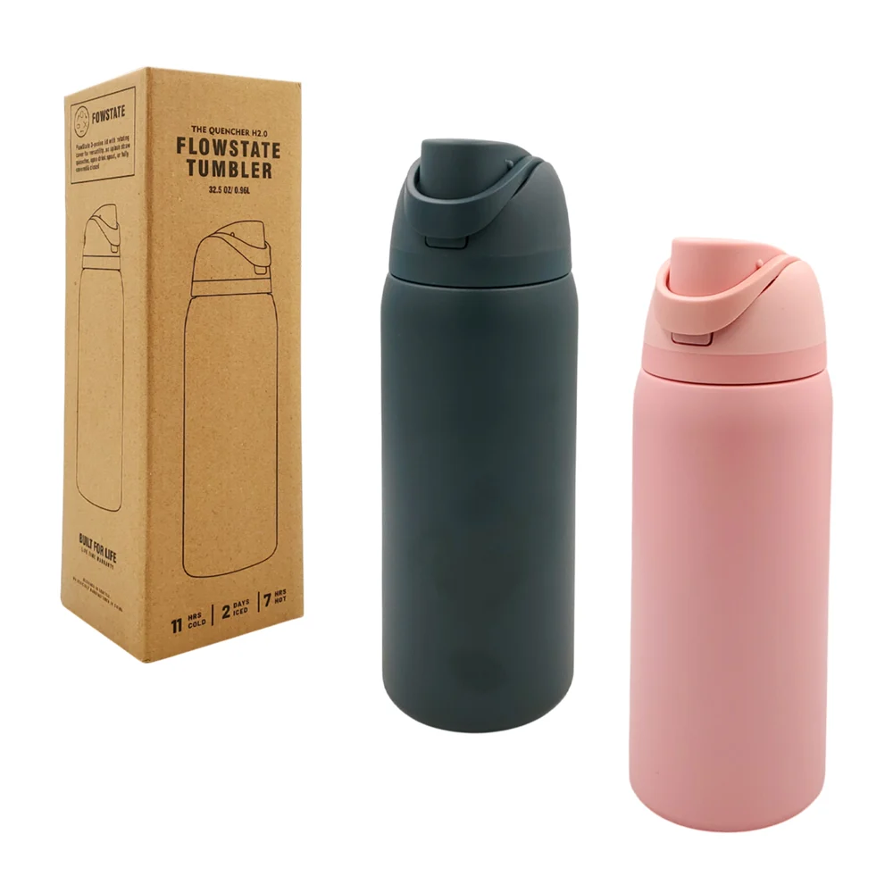 Termo liso de acero inoxidable con capacidad de 1lt aprox + popote va…