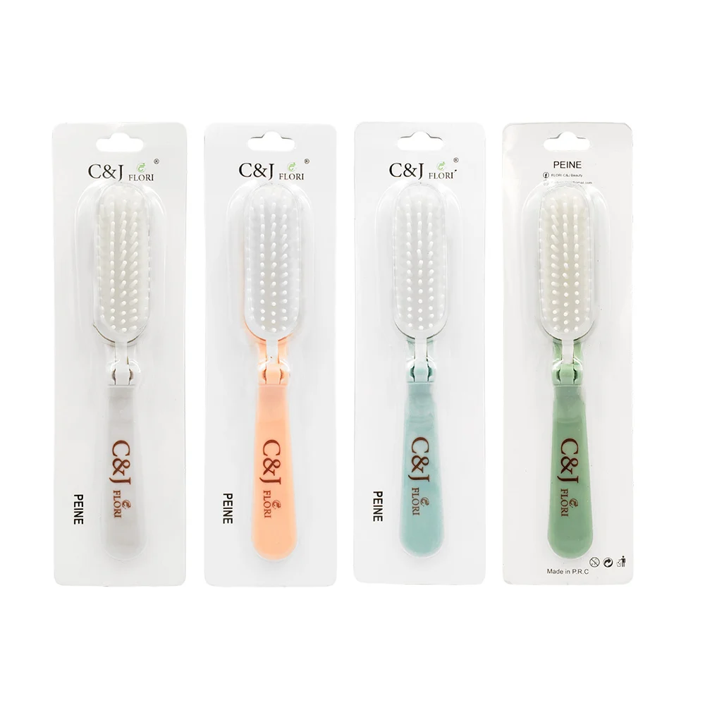 Peine plegable para bolsillo, variedad de colores pastel / c&j flori …