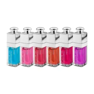 Brillo labial lip gloss en aceite transparente pink key / lip glow oi…