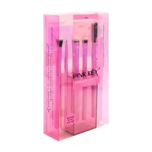 Paquete de 4 brochas para maquillaje con cerdas suaves + cepillo para…