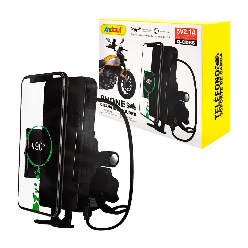 Soporte para el celular + cargador magnético, giro 360, ajustable al …