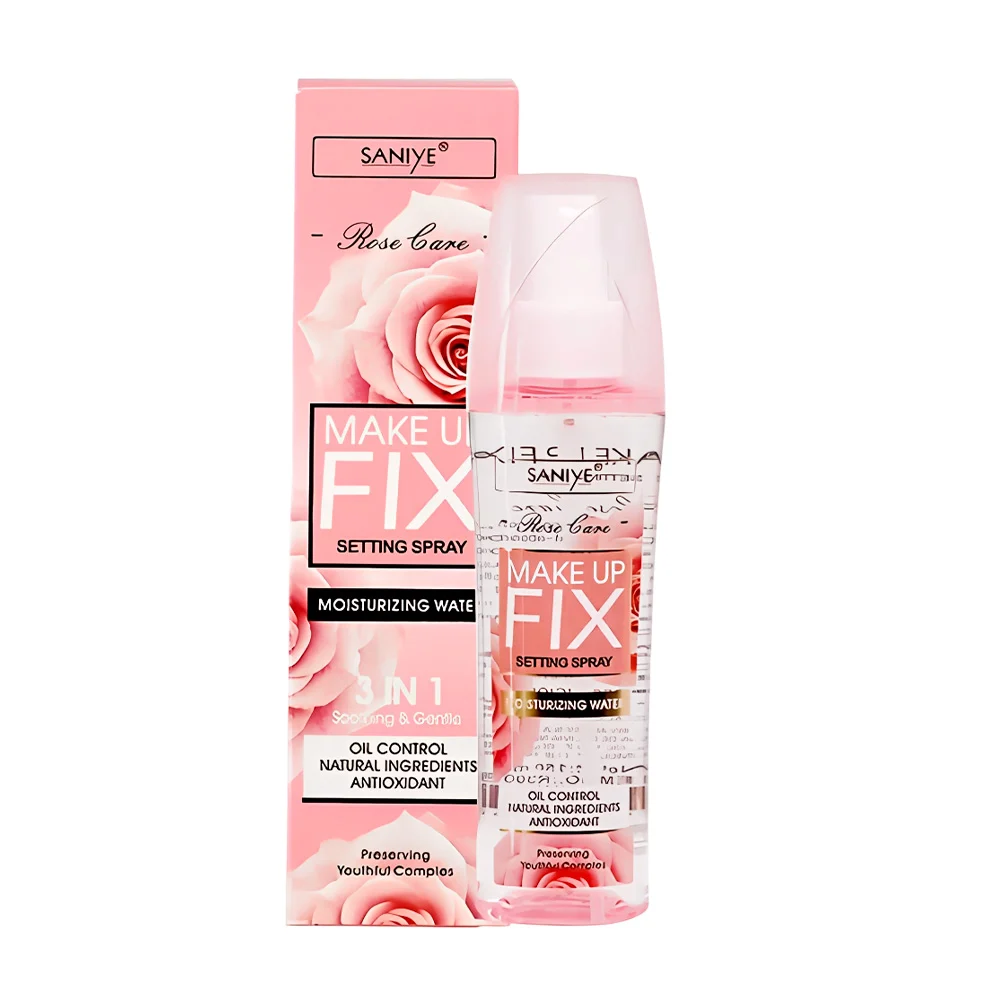 Spray fijador de maquillaje 3 en 1, con extracto de rosas, antioxidan…