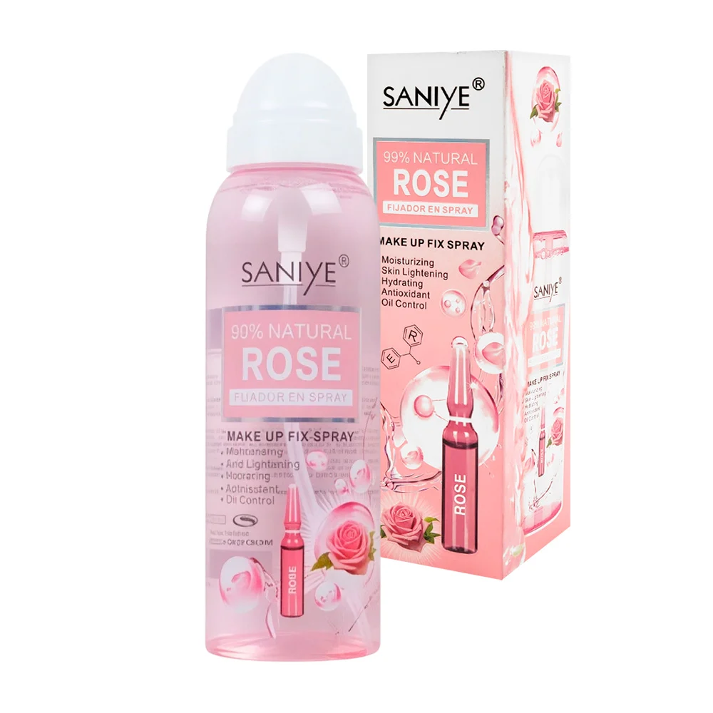 Fijador de maquillaje, en spray con extracto de rosas, hidratante, 15…