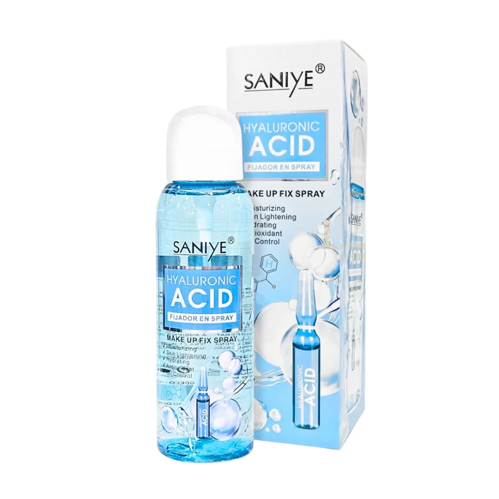 Fijador de maquillaje, en spray con ácido hialurónico, rejuvenecedor,…