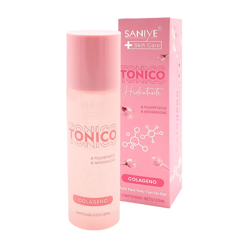 Tónico hidratante, con colágeno y polipéptidos, antiarrugas, 120ml / …