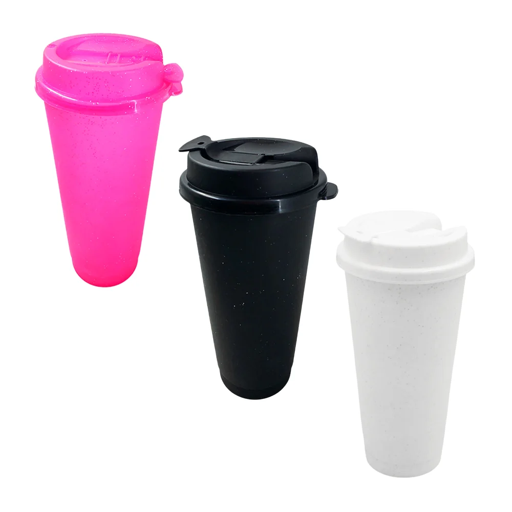 Vaso cafetero de plástico con tapa y capacidad para 26oz, variedad de…