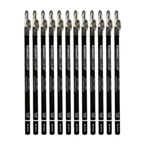 Paquete con 12pzas delineador para ojos color negro / rc7001