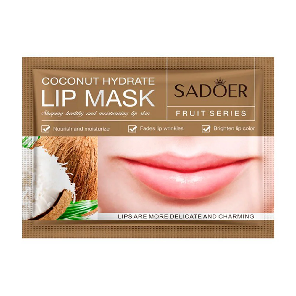 Mascarilla hidratante sadoer para labios serie frutal, 8g, con extrac…