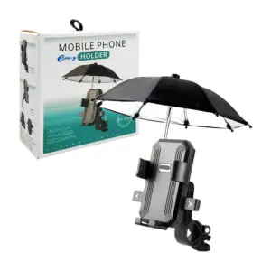 Soporte para celular ajustable de plástico + paraguas pequeño, para b…