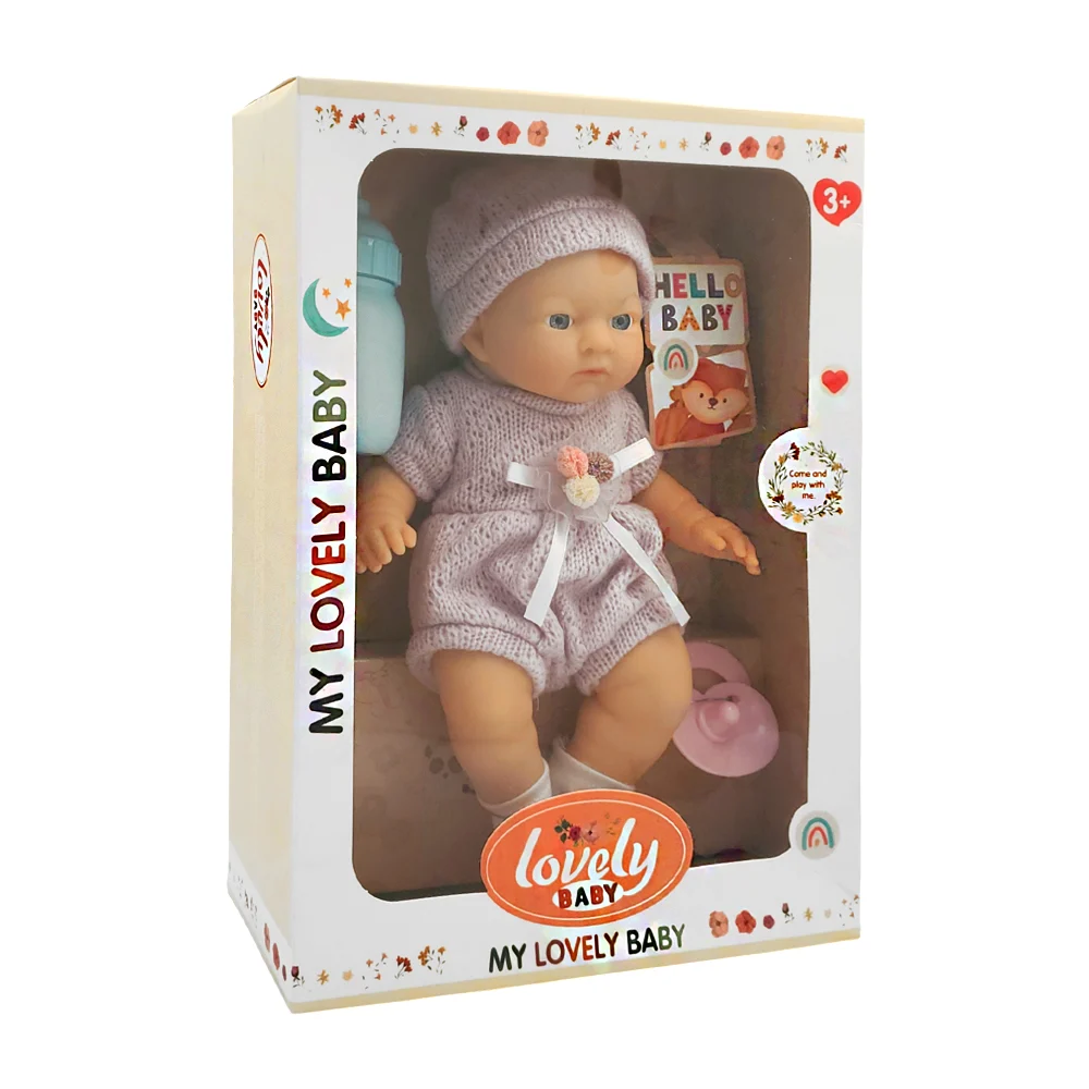 Muñeca bebé lovely baby con biberón, gorro y chupón / hello baby / ts…