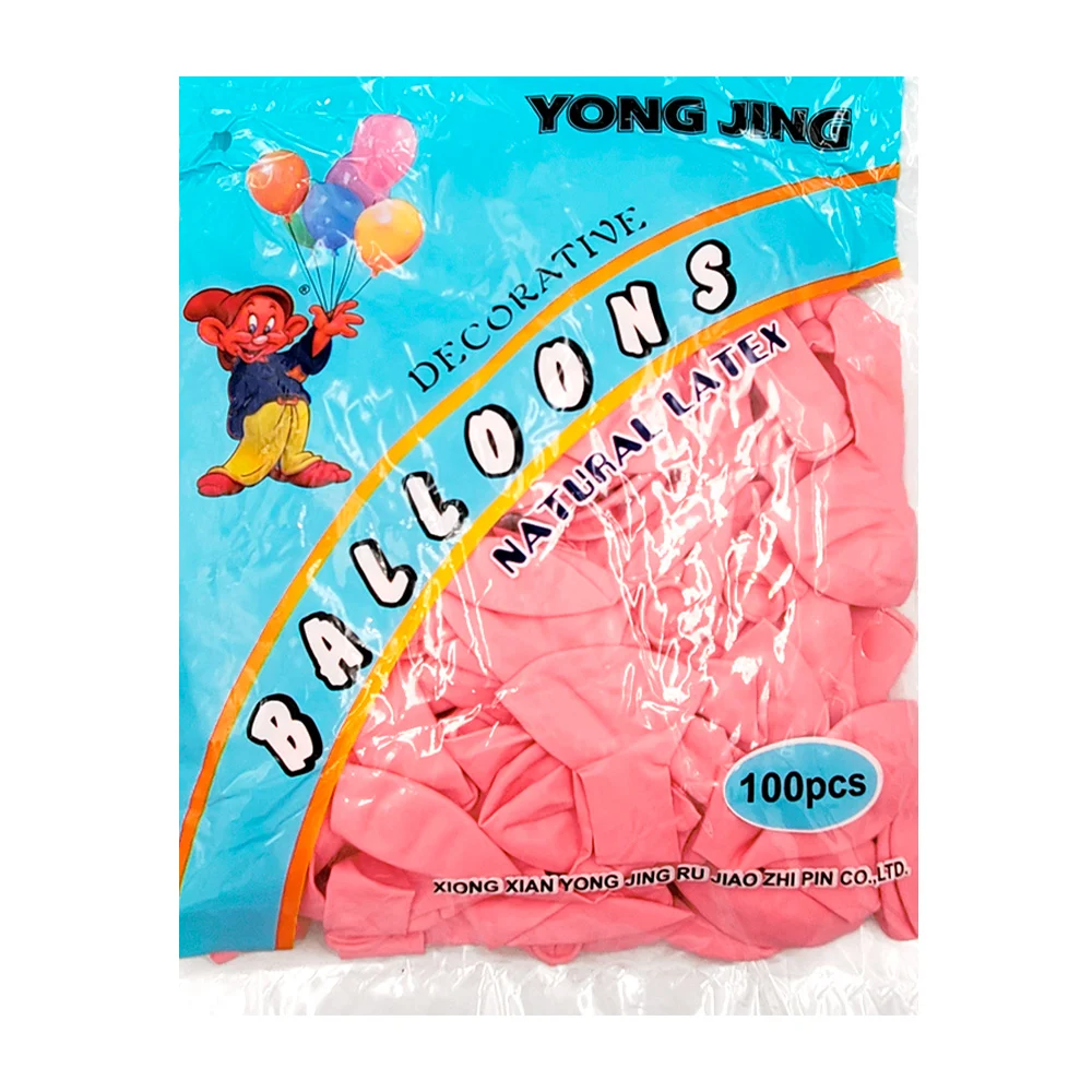 Paquete con 100pz globos latéx en color liso tono pastel, variedad / …