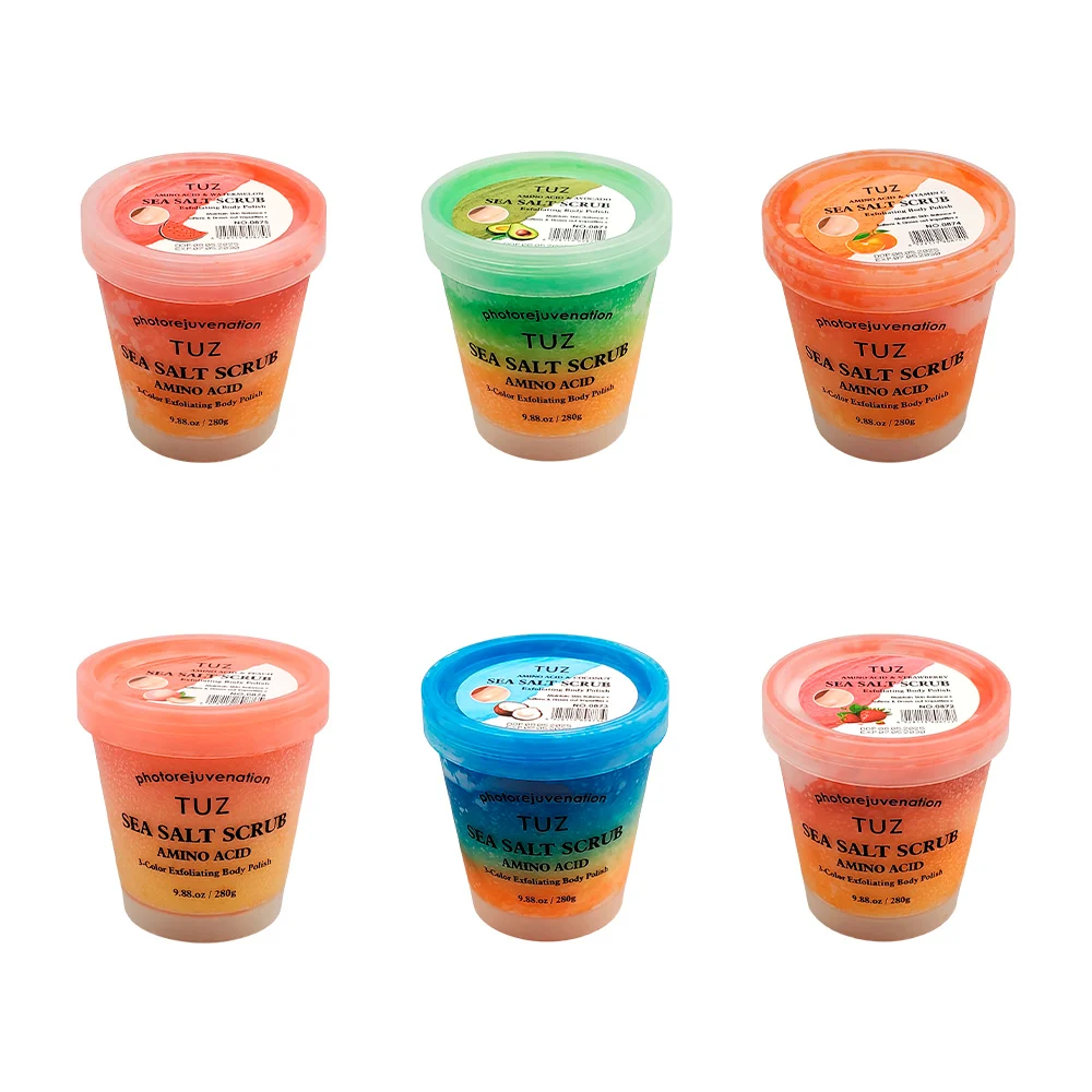 Sal exfoliante corporal tuz con extracto de aminoácidos y frutas, 280…