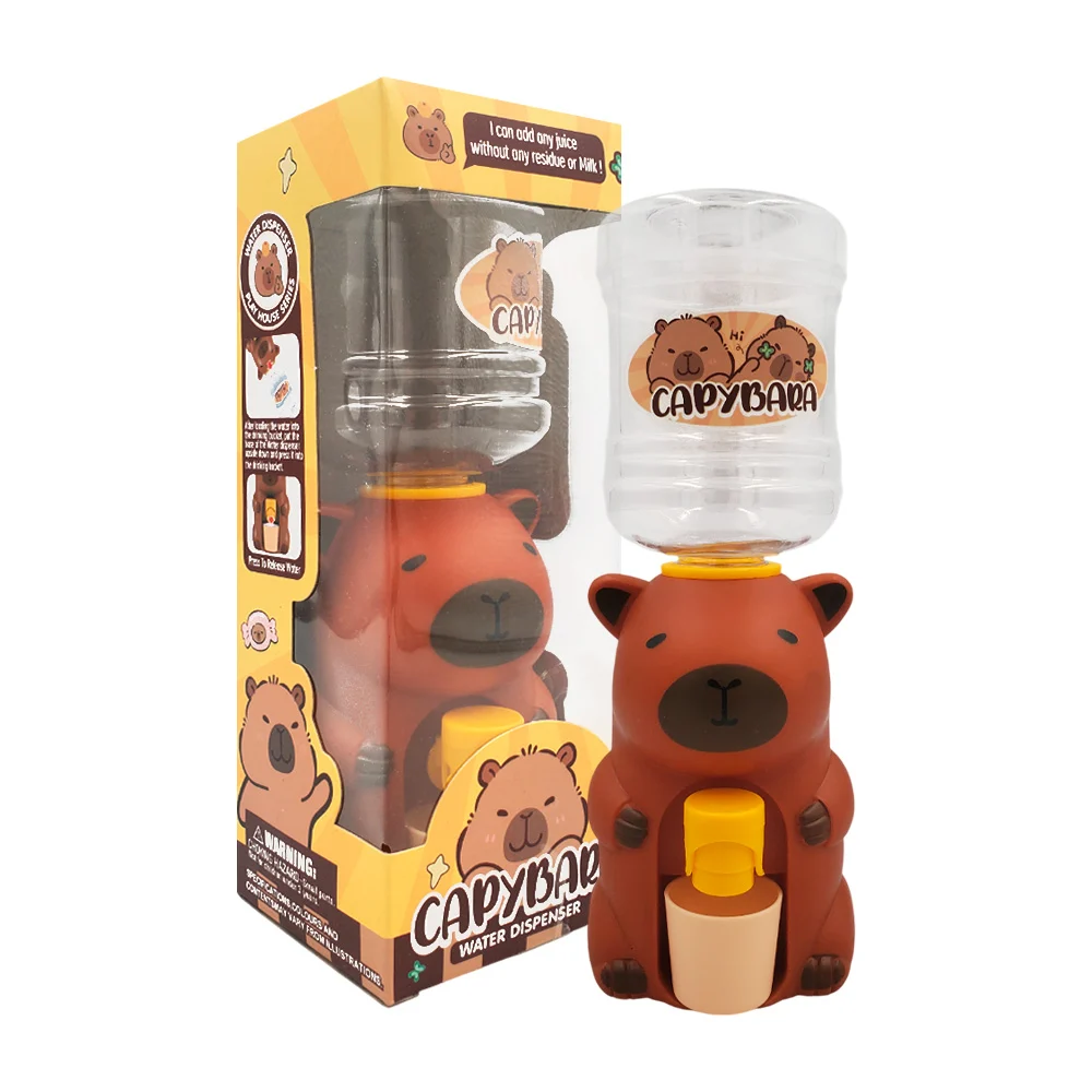 Dispensador pequeño, forma de capibara con mini garrafón de plástico …
