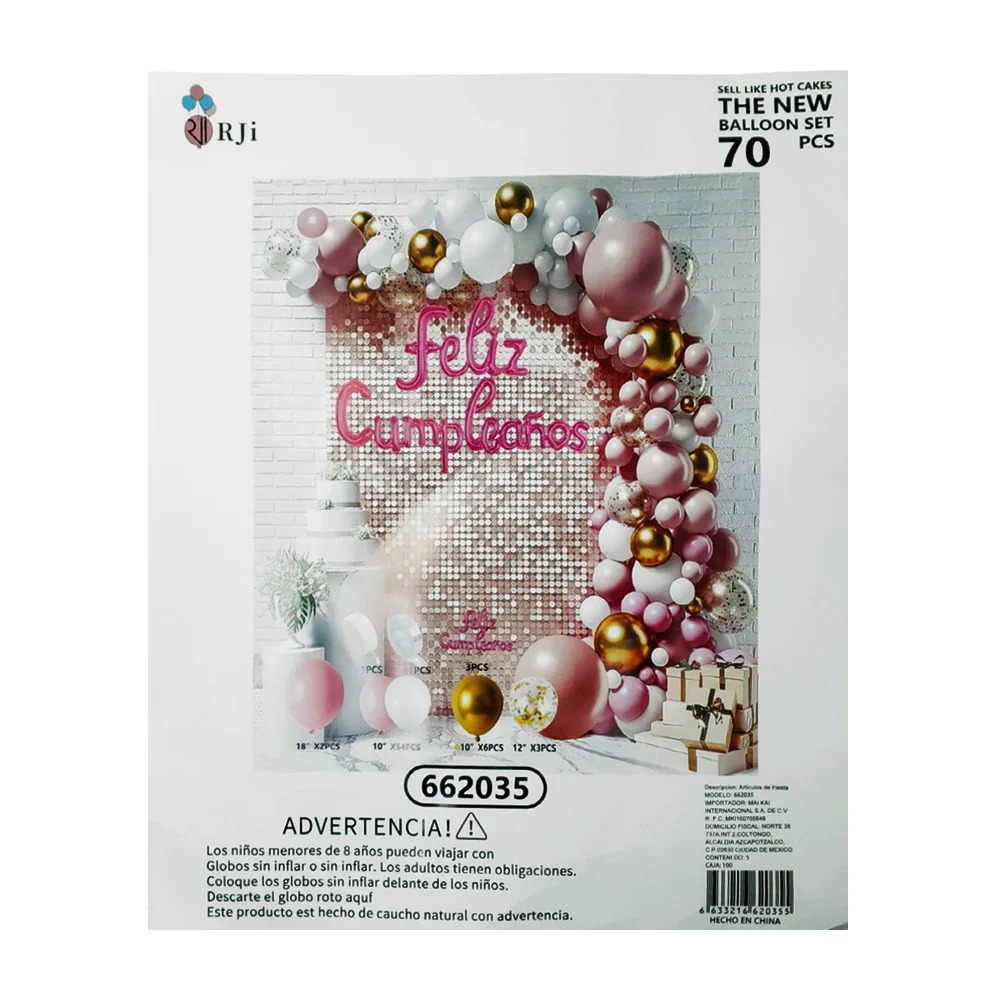 Kit decorativo de feliz cumpleaños con 70pcs, variedad de colores y m…