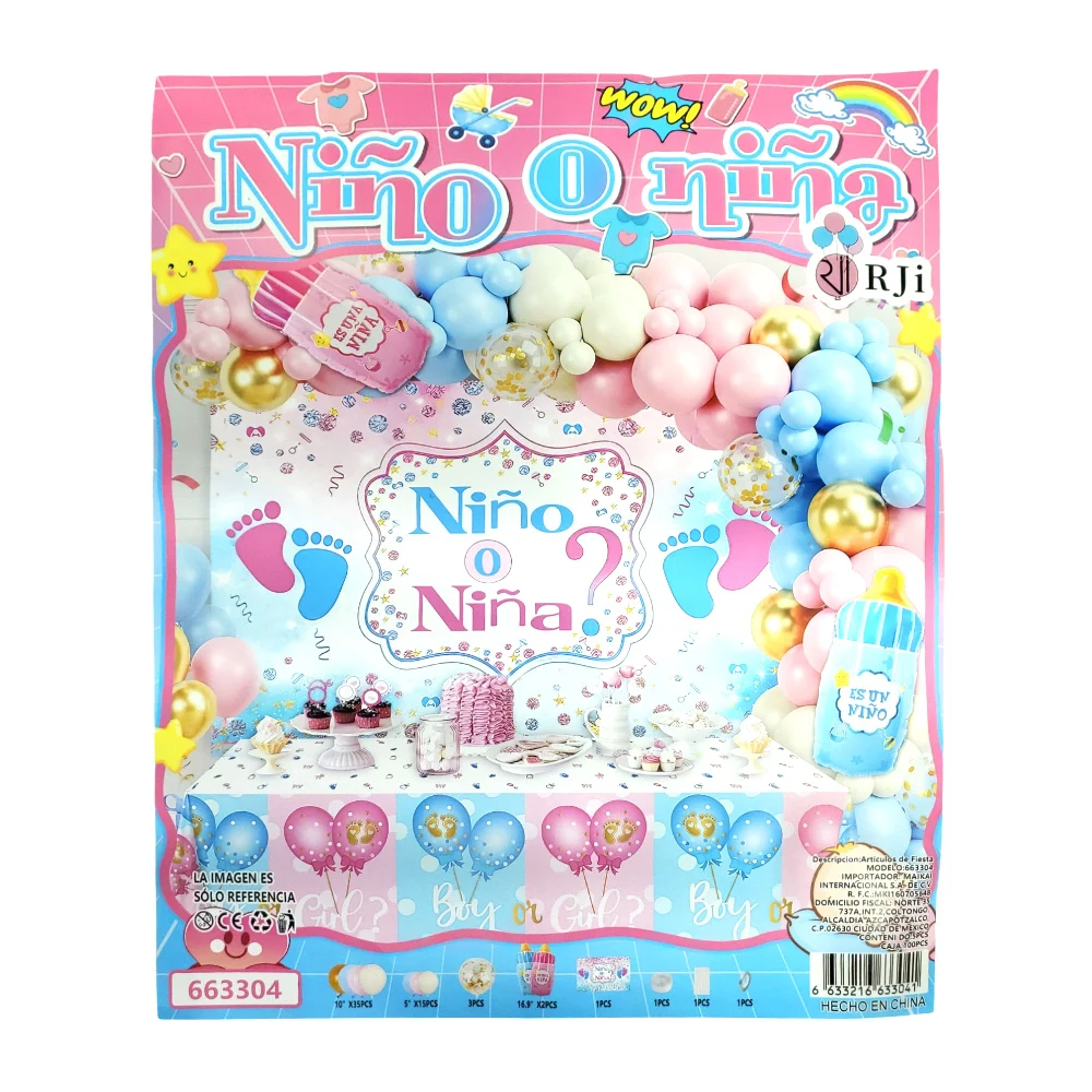Kit decorativo de revelación de género con 59pcs, variedad de accesor…