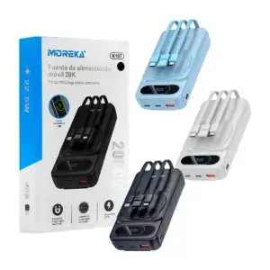 Power bank moreka, 20000 mah, pantalla digital, magsafe, carga inalám…