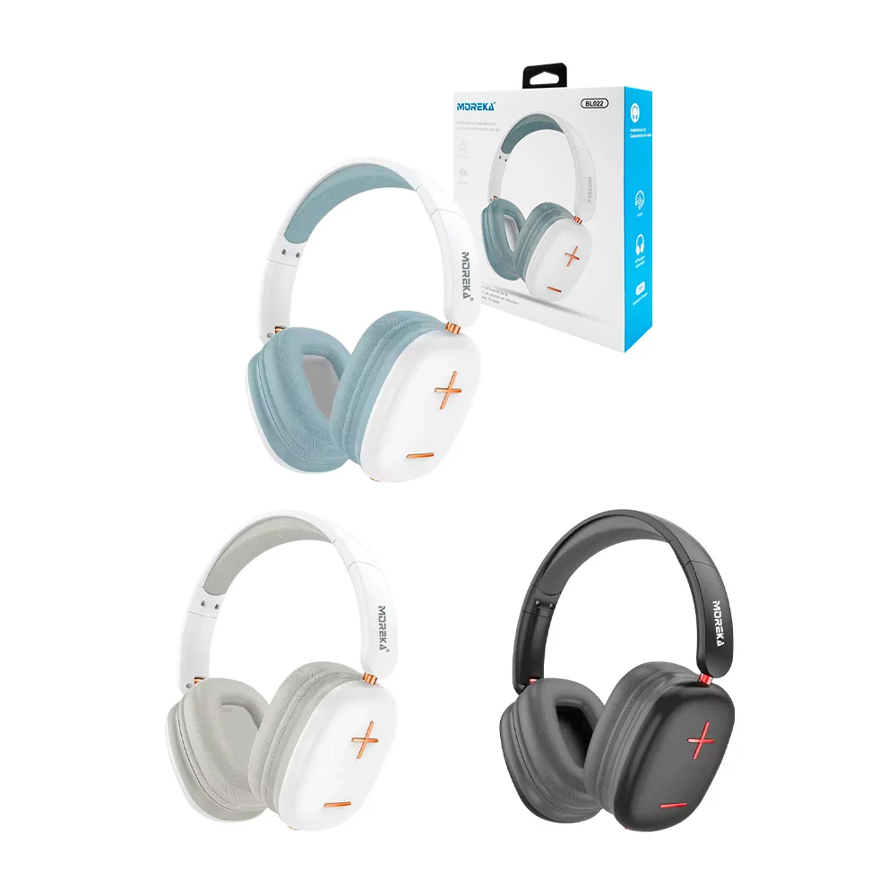 Audifonos inalámbricos tipo gamer, cancelación de ruido y entrada aux…