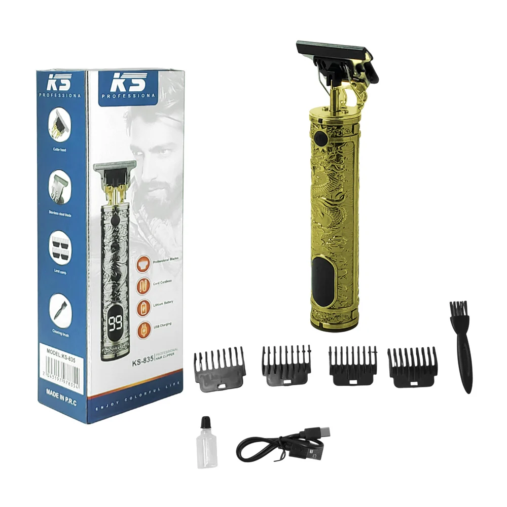 Máquina trimmer profesional, metálica de dragón, inalámbrica + acceso…