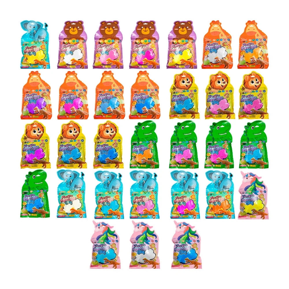Foamy moldeable magic super light clay con diseño de animales, varios…