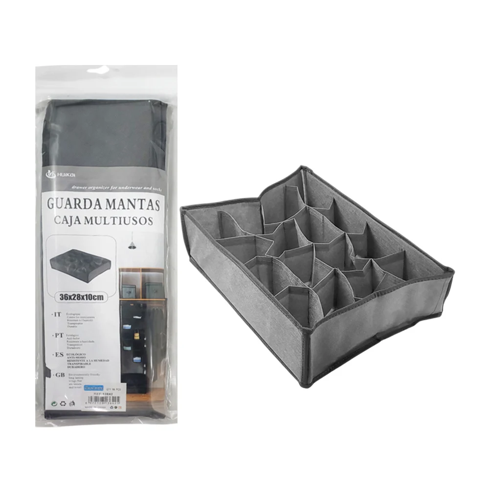 Caja organizadora multifuncional de tela con 16 compartimentos, 36x28…