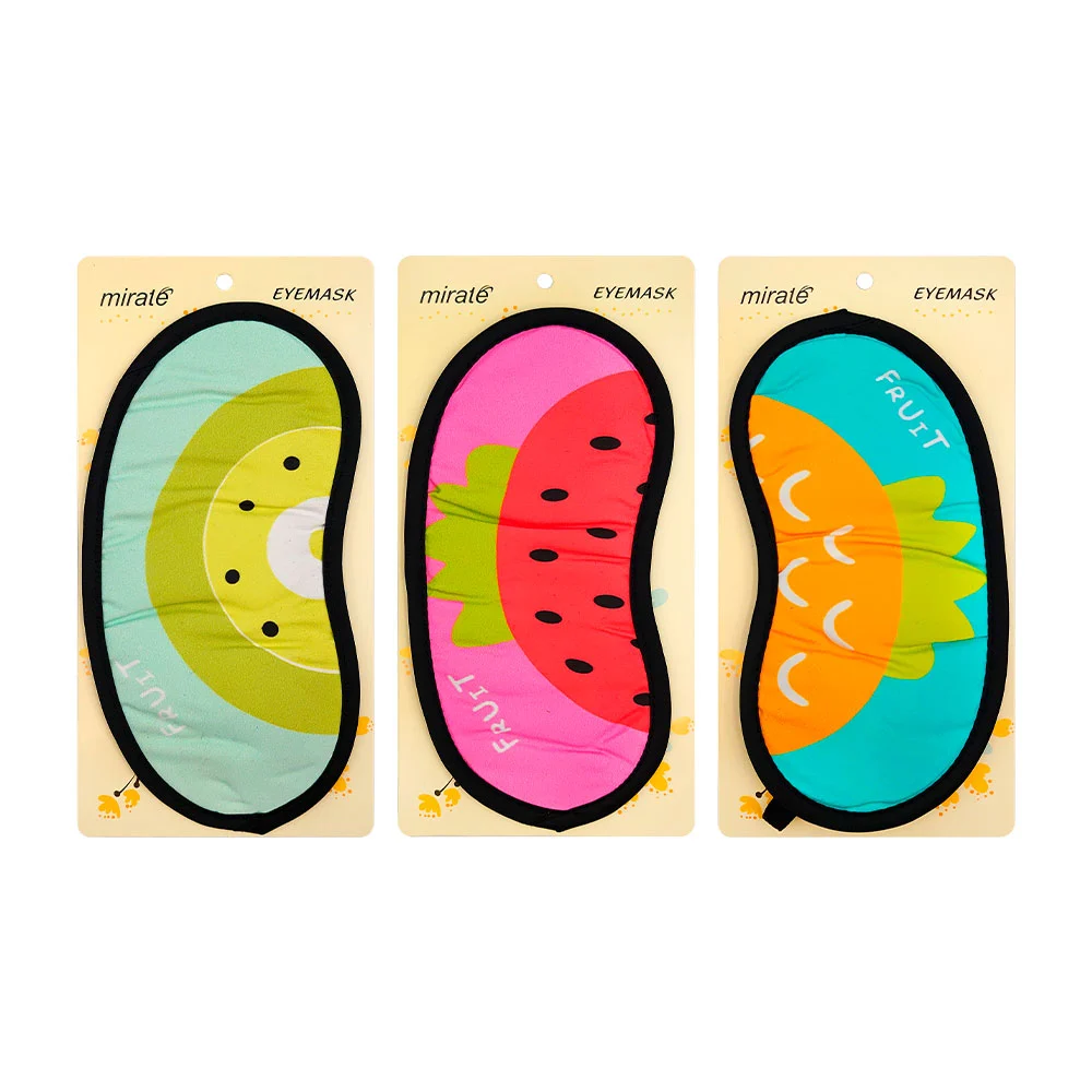 Antifaz relajante de tela, con estampado de frutas, variedad de model…