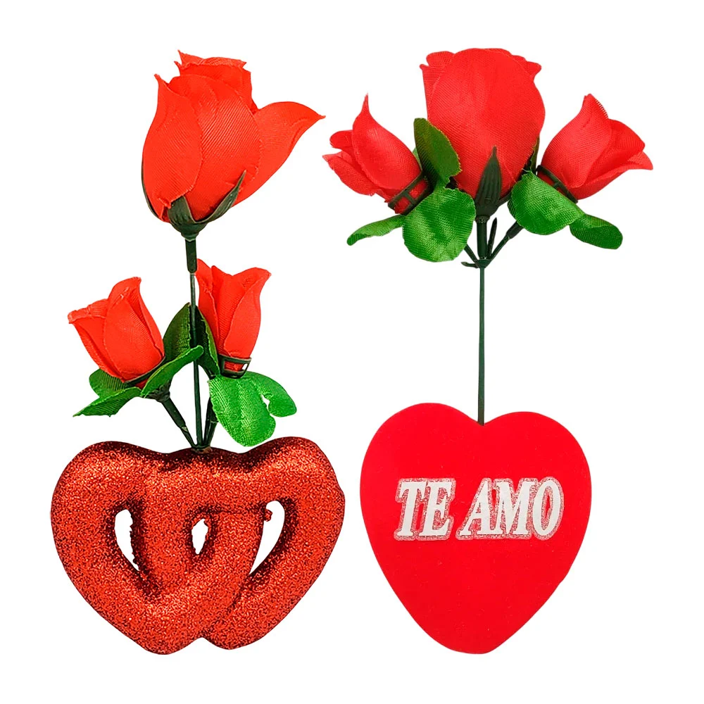 Adorno decorativo en forma de corazón de terciopelo o glitter, frase …