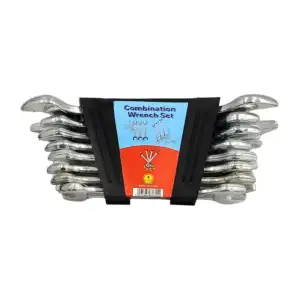 Juego con 8 llaves inglesas de diferentes medidas, acero inoxidable /…