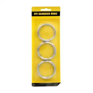 Blíster con 3 rollos de alambre galvanizado, 0.7mm / tl35689 / galvan…