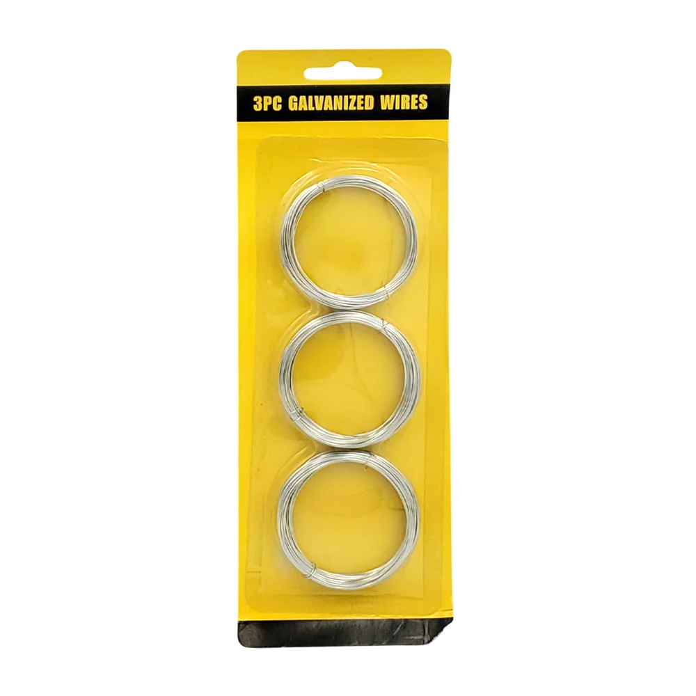Blíster con 3 rollos de alambre galvanizado, 0.7mm / tl35689 / galvan…