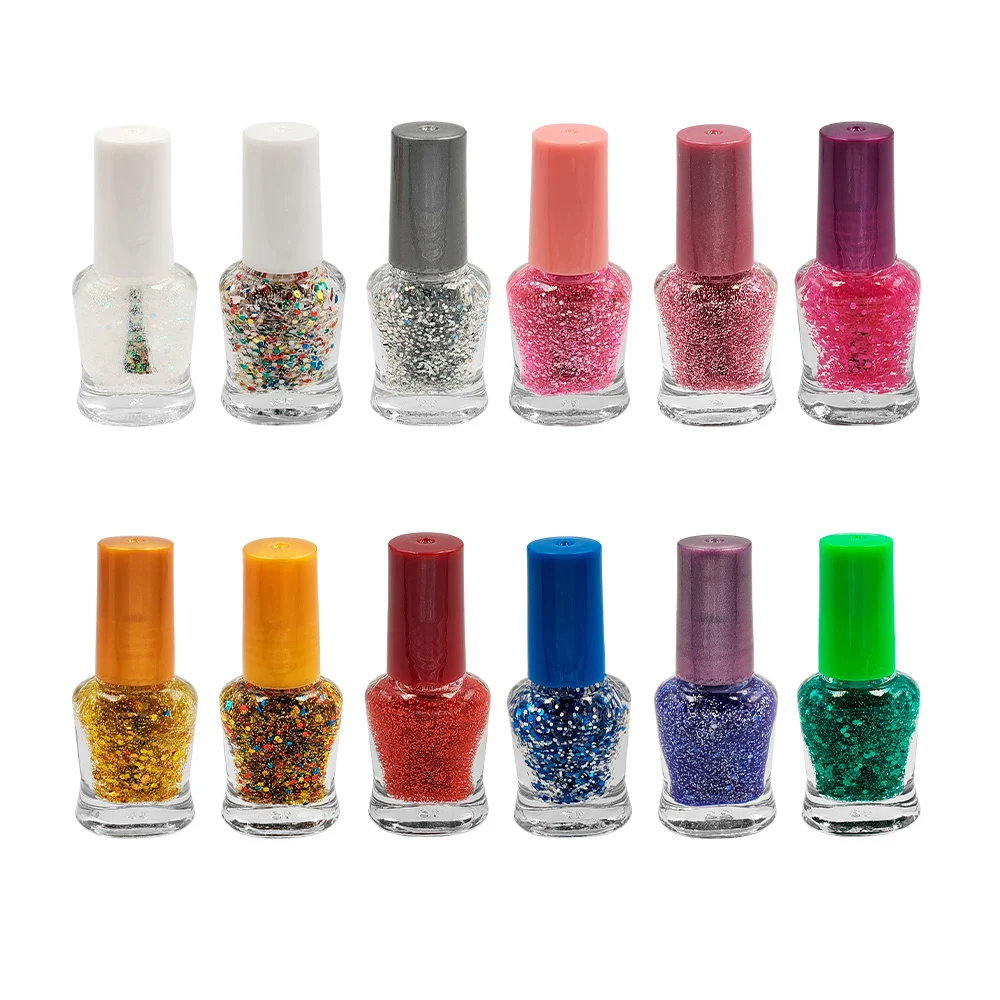 1pza Mini esmalte color nail polish con brillantina para uñas, 8ml / …