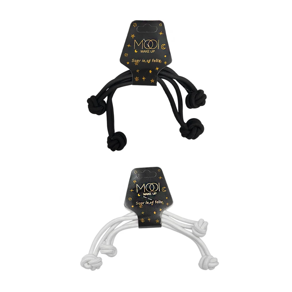 Paquete con 2 ligas de nudo para el cabello / mooi / 75055-ma