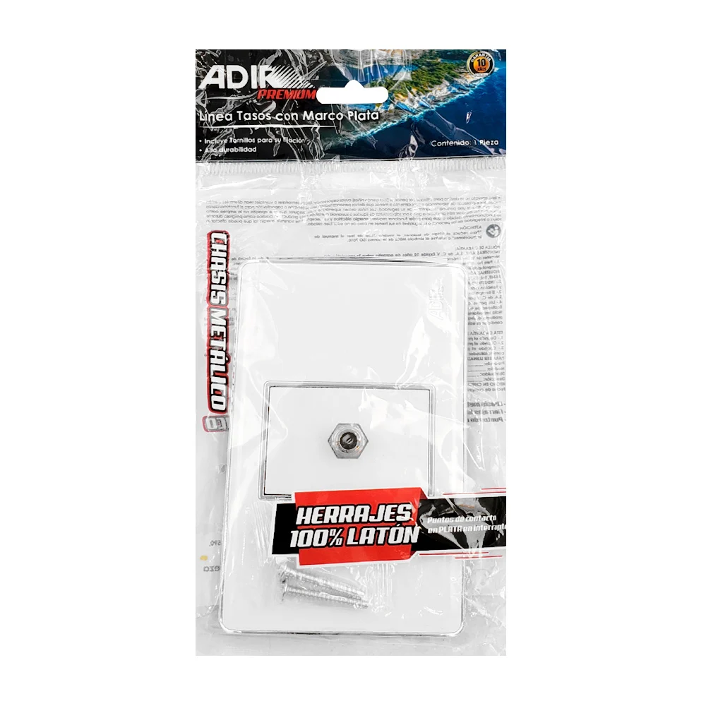 Placa adir con conector para la televisión, chasis metálico, color bl…