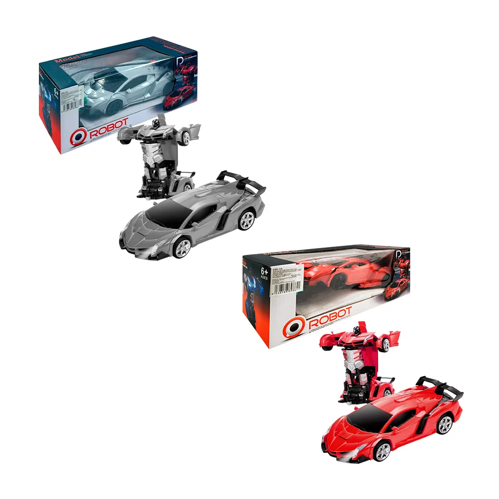 Carro deportivo 2 en 1 transformable a robot con control remoto, vari…