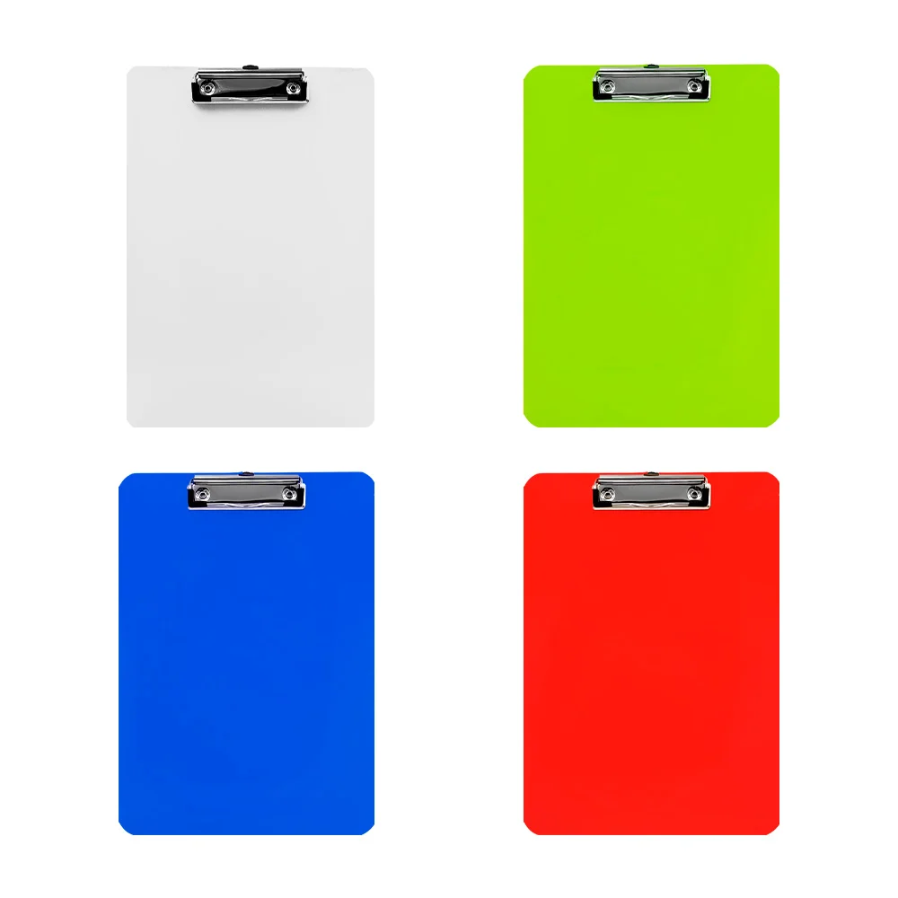 Tabla porta documentos a4 de plástico, broche metálico, variedad de c…