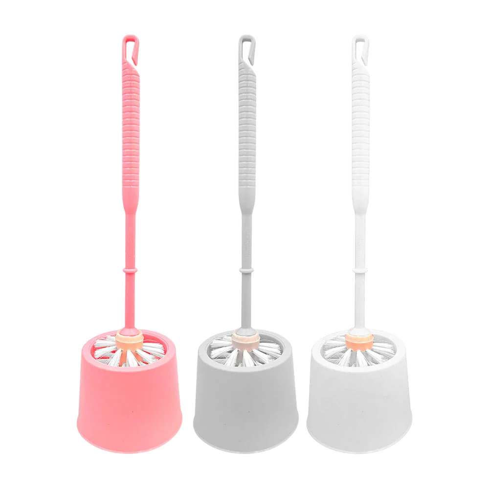 Cepillo de plástico para lavar el baño - inodoro + base, 31cm / ba7128