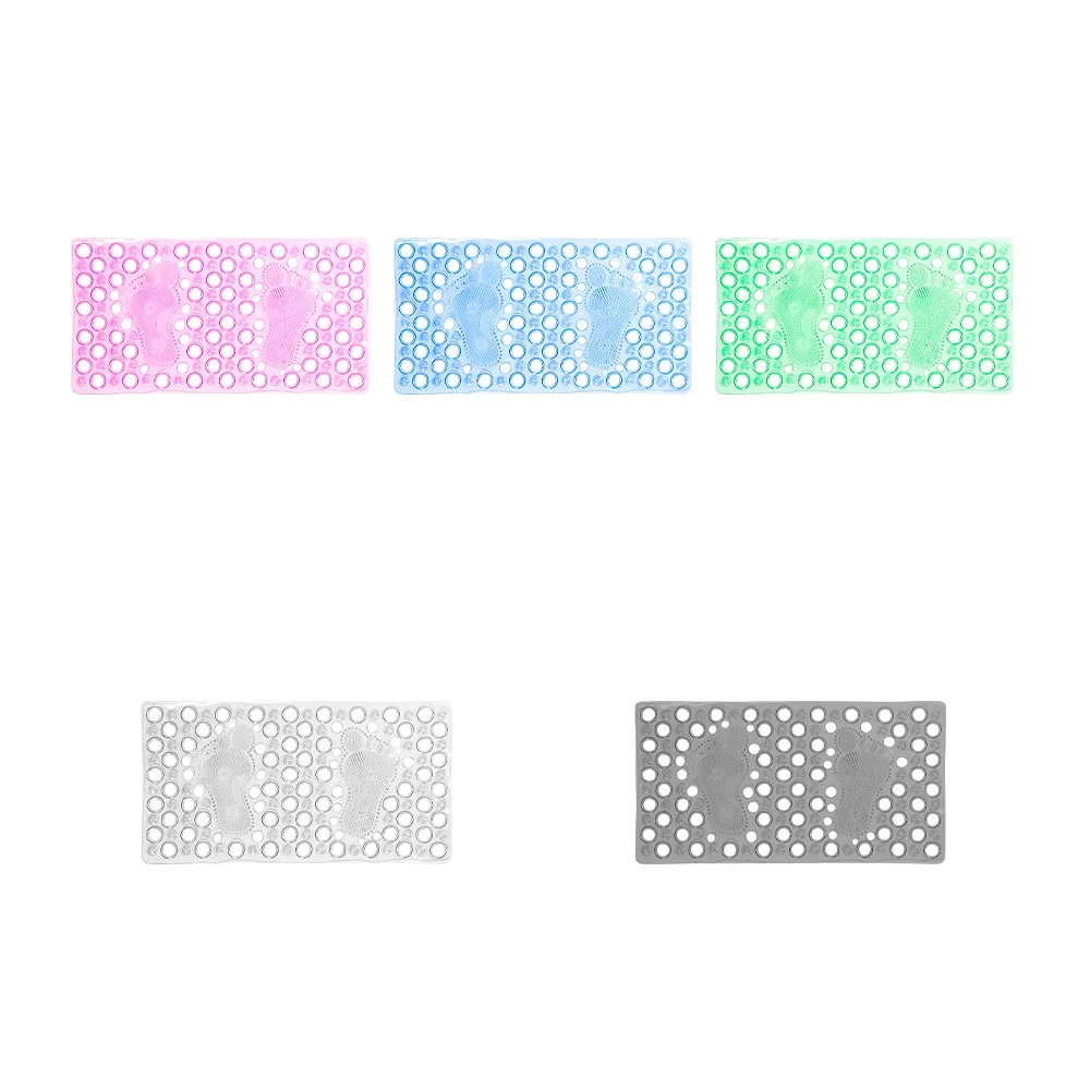 Tapete de baño rectangular con protección anticaídas, varios de color…