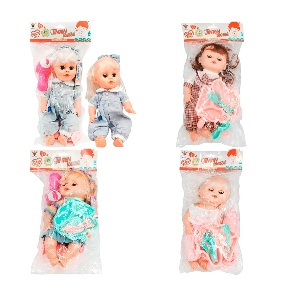 Muñeca bebé con accesorios para peinar, variedad de modelos / baby me