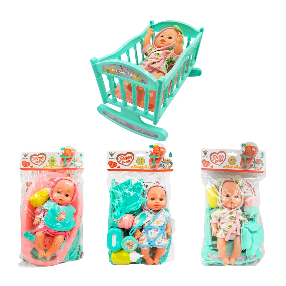 Bebé con ropa kawaii, sillita o cuna + accesorios / play house / bb26…
