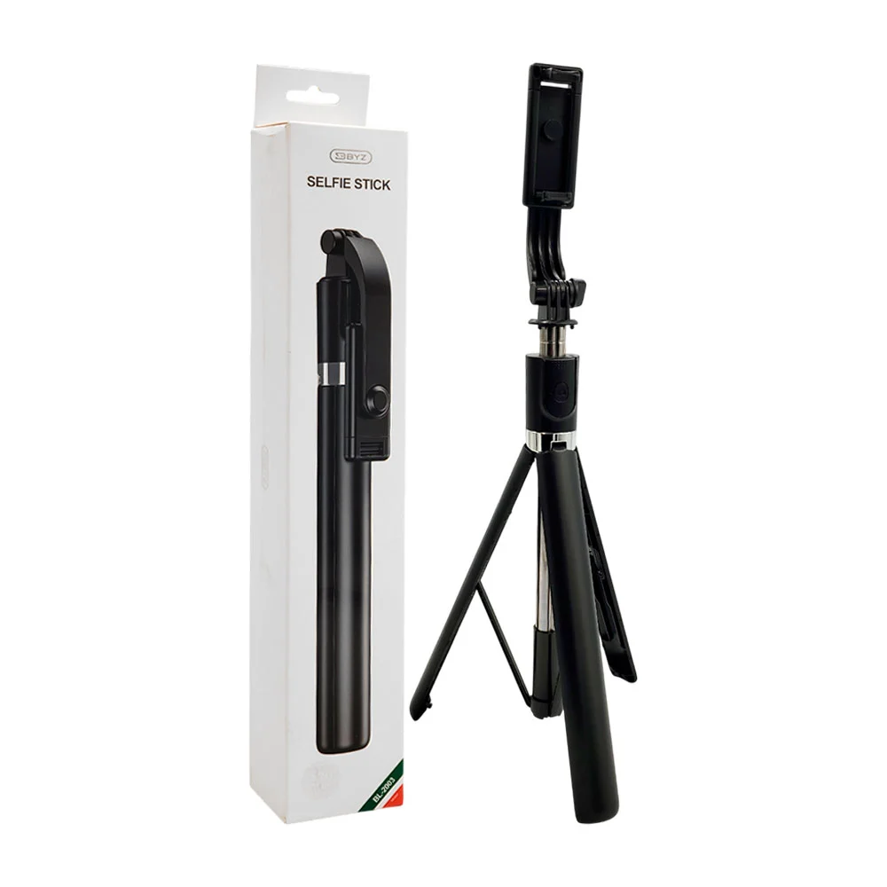 Selfie stick byz, inalámbrico, giro 360, control, base tripie con est…